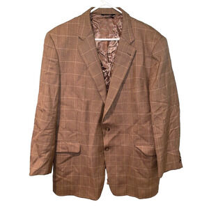 Burberry Aquascutum Tweed Houndstooh Wool Blazer RARE Sz. 44R